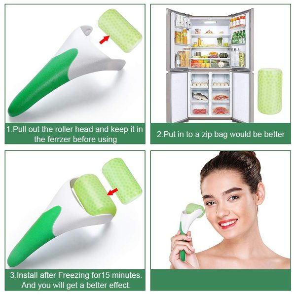 Ice Roller for Face & Eye Puffiness Relief – Cryo Beauty Tool for Dark Circles